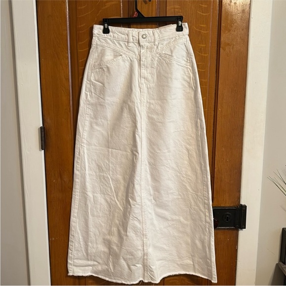 We The Free White Maxi Skirt White 0 - Picture 4 of 6